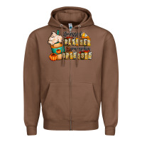 Chestnut stressed blessed pumpkin obsessed Zipper Hoodie - CowhideDigitalArt