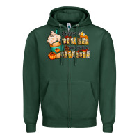 Sports Green stressed blessed pumpkin obsessed Zipper Hoodie - CowhideDigitalArt
