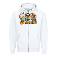 White stressed blessed pumpkin obsessed Zipper Hoodie - CowhideDigitalArt