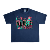 Navy coffee nurse repeat Urban Heavy Tee - RanaPortraitStore
