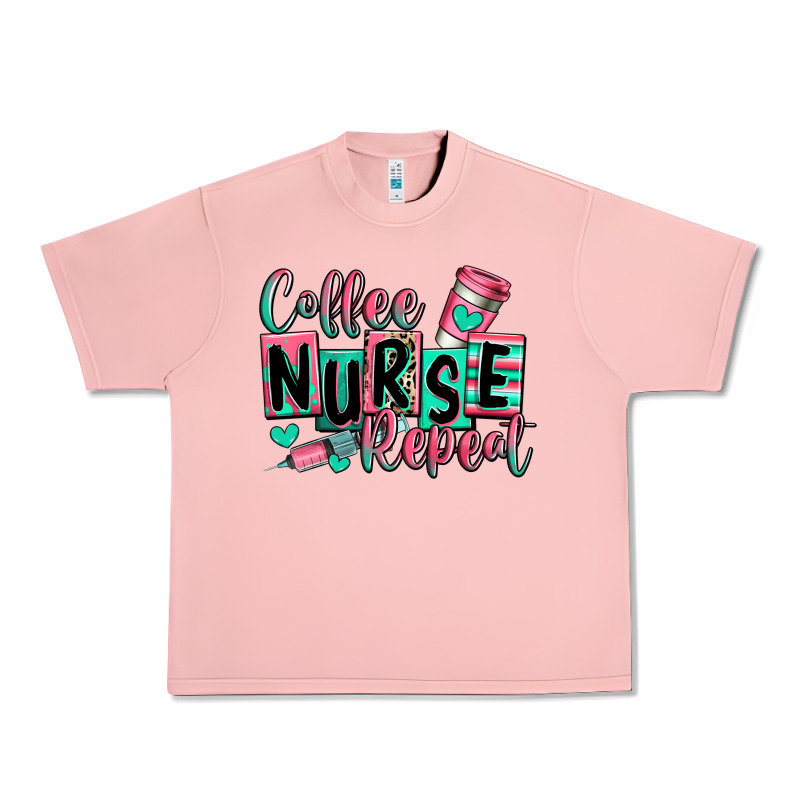 Coffee Nurse Repeat Urban Heavy Tee by RanaPortraitStore | Teevron