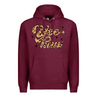 Burgundy yeehaw Premium Hoodie - MaliasSmallBusiness
