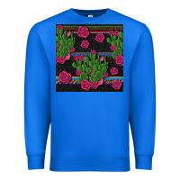 True Royal mexican rose and cactus seamless pattern Premium Sweatshirt - BundleAndBundleShop