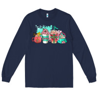 Navy religious coffee cups Long Sleeve Tee - AdoDesignShop