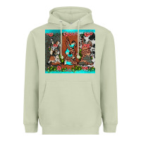 Matcha easter bunny's leopard cowhide cactus Heavyweight Hoodie - JahusDesignShop