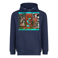 Navy easter bunny's leopard cowhide cactus Heavyweight Hoodie - JahusDesignShop