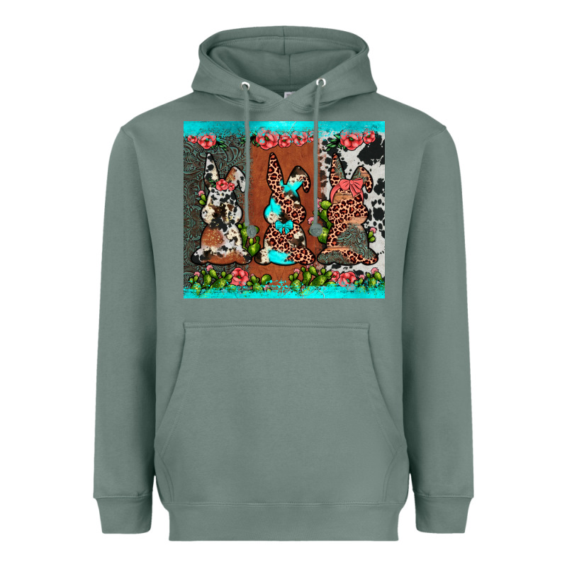 Easter Bunny's Leopard Cowhide Cactus Heavyweight Hoodie by JahusDesignShop | Teevron