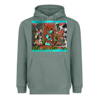 Sage easter bunny's leopard cowhide cactus Heavyweight Hoodie - JahusDesignShop