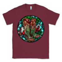 Burgundy Christmas Cowboy Boots Classic Tee - RanaPortraitStore