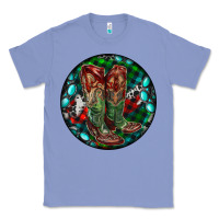 Colony Blue Christmas Cowboy Boots Classic Tee - RanaPortraitStore