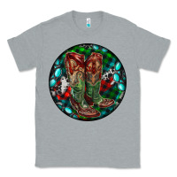 Heather Grey Christmas Cowboy Boots Classic Tee - RanaPortraitStore