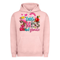 Pigment Salmon little miss second grade Urban Hoodie - NancyCooperArtShop