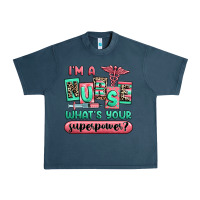 Midnight Navy im a nurse whats your superpower Urban Heavy Tee - RanaPortraitStore