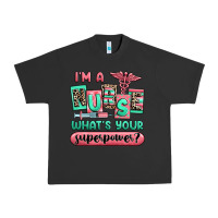 Pigment Black im a nurse whats your superpower Urban Heavy Tee - RanaPortraitStore