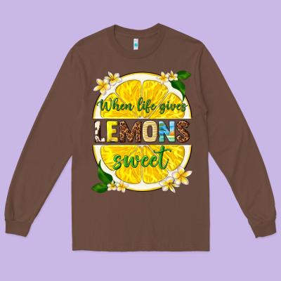 When Life Gives Lemons Sweet Long Sleeve Tee Designed By Texasbilliewilder