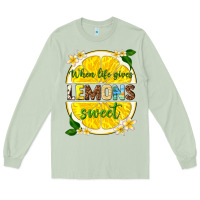Matcha when life gives lemons sweet Long Sleeve Tee - texasbilliewilder