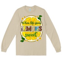 Mushroom when life gives lemons sweet Long Sleeve Tee - texasbilliewilder