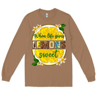 Toasted Coconut when life gives lemons sweet Long Sleeve Tee - texasbilliewilder