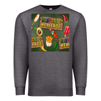 Charcoal Heather hispanic heritage seamless pattern Premium Sweatshirt - BundleAndBundleShop