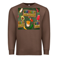 Chestnut hispanic heritage seamless pattern Premium Sweatshirt - BundleAndBundleShop