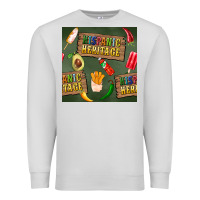 Dove Grey hispanic heritage seamless pattern Premium Sweatshirt - BundleAndBundleShop