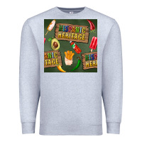 Heather Grey hispanic heritage seamless pattern Premium Sweatshirt - BundleAndBundleShop