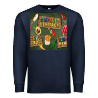 Navy hispanic heritage seamless pattern Premium Sweatshirt - BundleAndBundleShop