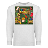 Oatmeal Heather hispanic heritage seamless pattern Premium Sweatshirt - BundleAndBundleShop