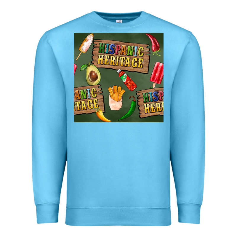 Hispanic Heritage Seamless Pattern Premium Sweatshirt by BundleAndBundleShop | Teevron