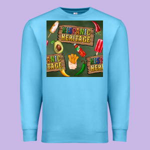 Hispanic Heritage Seamless Pattern Premium Sweatshirt Designed By Bundleandbundleshop