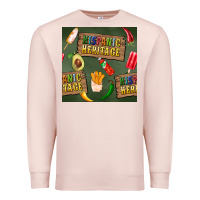 Pale Pink hispanic heritage seamless pattern Premium Sweatshirt - BundleAndBundleShop