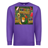 Purple hispanic heritage seamless pattern Premium Sweatshirt - BundleAndBundleShop