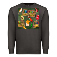 Smoke hispanic heritage seamless pattern Premium Sweatshirt - BundleAndBundleShop