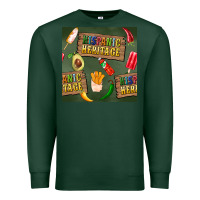 Sports Green hispanic heritage seamless pattern Premium Sweatshirt - BundleAndBundleShop