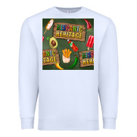 White hispanic heritage seamless pattern Premium Sweatshirt - BundleAndBundleShop