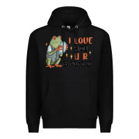 Black i love you u r beautiful frog Premium Hoodie - MaliasSmallBusiness