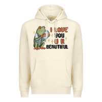 Sandshell i love you u r beautiful frog Premium Hoodie - MaliasSmallBusiness