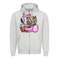 Dove Grey sweet summer time Zipper Hoodie - SublimationCraftShop
