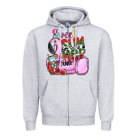 Heather Grey sweet summer time Zipper Hoodie - SublimationCraftShop