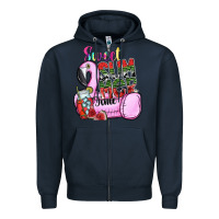 Navy sweet summer time Zipper Hoodie - SublimationCraftShop
