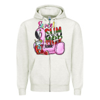 Oatmeal Heather sweet summer time Zipper Hoodie - SublimationCraftShop