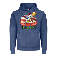 Vintage Denim tis the season sports truck christmas Vintage Hoodie - AdoDesignShop
