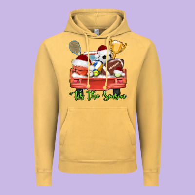 Tis The Season Sports Truck Christmas Vintage Hoodie Designed By Adodesignshop