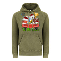 Vintage Olive tis the season sports truck christmas Vintage Hoodie - AdoDesignShop