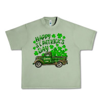 Oil Green happy st. patricks day shamrock farm truck Urban Heavy Tee - RanaPortraitStore