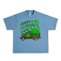 Happy St. Patricks Day Shamrock Farm Truck Urban Heavy Tee | Teevron