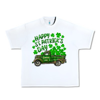 White happy st. patricks day shamrock farm truck Urban Heavy Tee - RanaPortraitStore