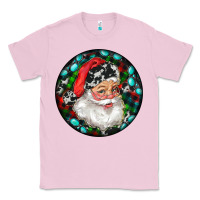 Bubblegum Pink Christmas Santa Claus Classic Tee - RanaPortraitStore
