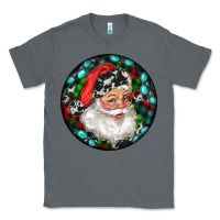 Charcoal Heather Christmas Santa Claus Classic Tee - RanaPortraitStore