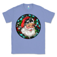 Colony Blue Christmas Santa Claus Classic Tee - RanaPortraitStore